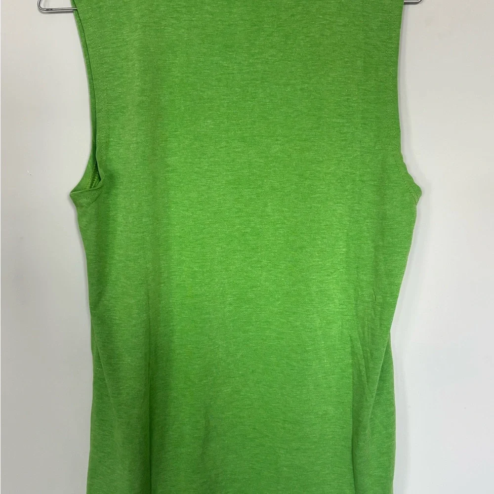 Tequila Tacos and Besties Green Sleeveless Womens Top NWOT - Picture 3 of 3